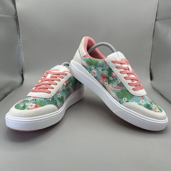 Kizik Shoes Womens Size 11 Pink Prague 2.0 Floral Honolulu Hands Free Sneakers - Picture 5 of 11